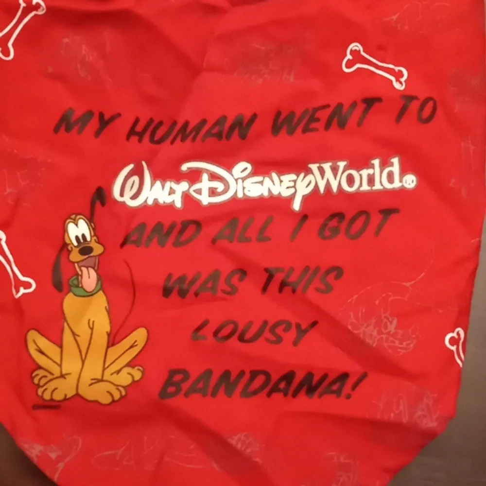 Disney Red Pluto Dog Bandana